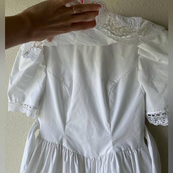 Vintage Gunne Sax Jessica McClintock Size 7 Lace Dress - Picture 3 of 9